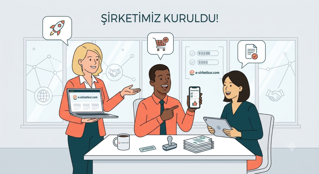 e-sirketkur.com ile internetten kolayca şirket kuran mutlu girişimciler